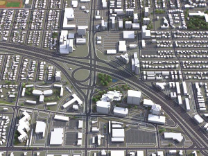 Denver - 3D City Model 3D Model