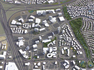 Denver - 3D City Model 3D Model