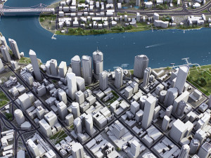 Brisbane - 3D City Model Modelo 3D