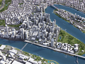 Brisbane - 3D City Model Modelo 3D