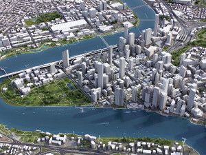 Brisbane - 3D City Model Modelo 3D