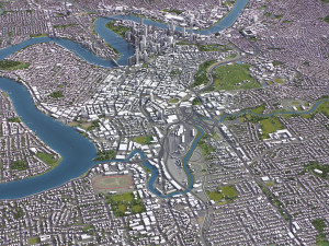 Brisbane - 3D City Model Modelo 3D