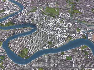 Brisbane - 3D City Model Modelo 3D