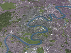 Brisbane - 3D City Model Modelo 3D