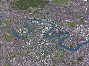 Brisbane - 3D City Model Modelo 3D