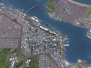 San Diego - 3D City Model 3D Model