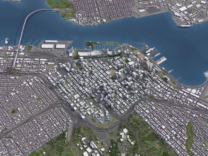 San Diego - 3D City Model 3D Model