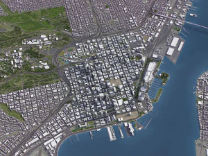 San Diego - 3D City Model 3D Model