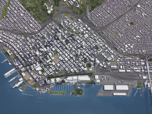 San Diego - 3D City Model 3D Model