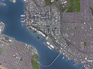 San Diego - 3D City Model 3D Model