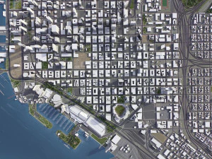 San Diego - 3D City Model 3D Model