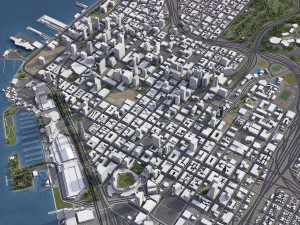 San Diego - 3D City Model 3D Model