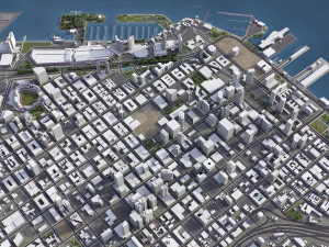 San Diego - 3D City Model 3D Model
