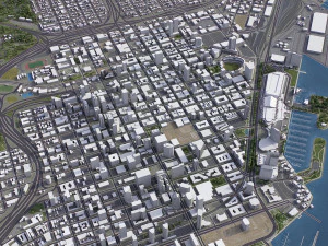 San Diego - 3D City Model 3D Model