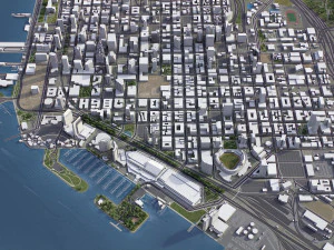 San Diego - 3D City Model 3D Model