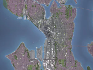 Seattle - 3D City Model 3D Model