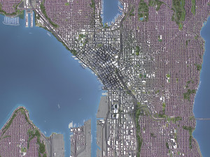 Seattle - 3D City Model Modelo 3D
