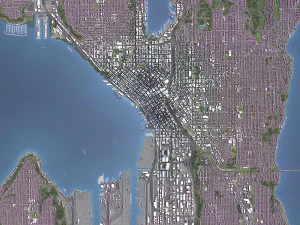 Seattle - 3D City Model 3D Model