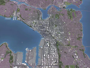 Seattle - 3D City Model 3D Model