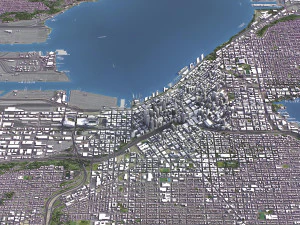 Seattle - 3D City Model 3D Model
