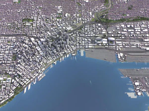 Seattle - 3D City Model 3D Model