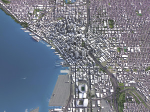 Seattle - 3D City Model Modelo 3D