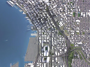Seattle - 3D City Model 3D Model