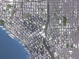 Seattle - 3D City Model Modelo 3D