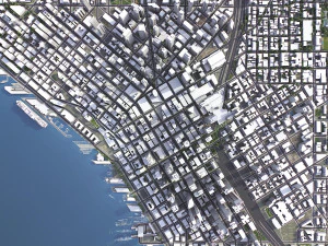 Seattle - 3D City Model 3D Model