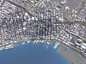 Seattle - 3D City Model 3D Model