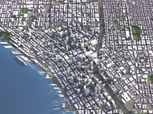 Seattle - 3D City Model Modelo 3D