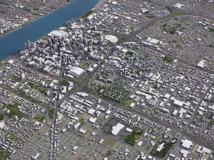Detroit - 3D City Model 3D Model