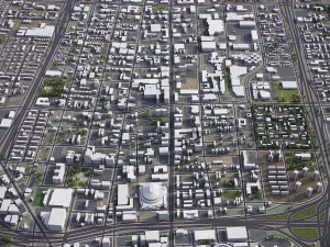 Detroit - 3D City Model 3Dモデル