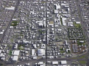 Detroit - 3D City Model 3D Model
