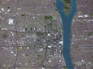 Detroit - 3D City Model 3Dモデル