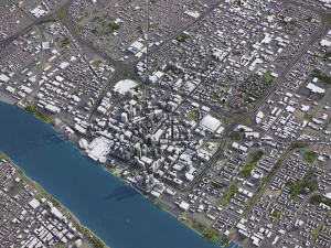 Detroit - 3D City Model 3D Model