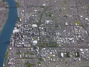 Detroit - 3D City Model 3D Model