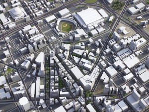 Detroit - 3D City Model 3Dモデル