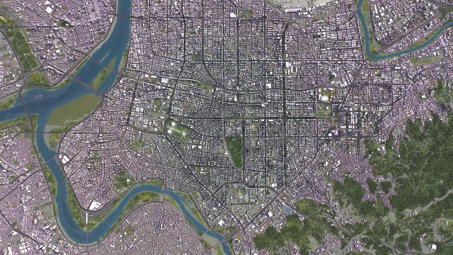 Taipei - 3D City Model 3D 模型 .c4d .max .obj .3ds .fbx .stl .blend