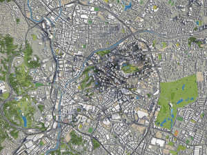 Kuala Lumpur - 3D City Model Modello 3D
