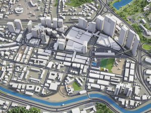 Kuala Lumpur - 3D City Model Modello 3D