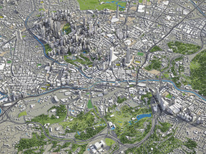 Kuala Lumpur - 3D City Model Modello 3D