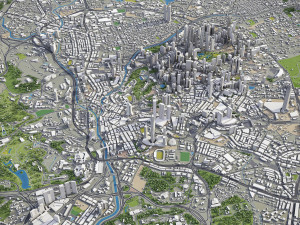 Kuala Lumpur - 3D City Model Modello 3D