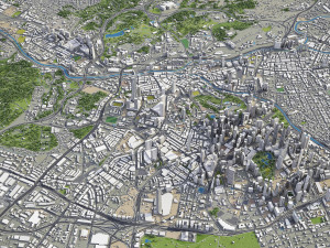 Kuala Lumpur - 3D City Model Modello 3D