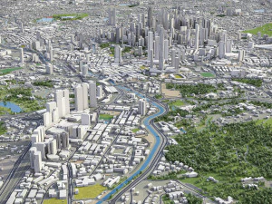 Kuala Lumpur - 3D City Model 3D Model