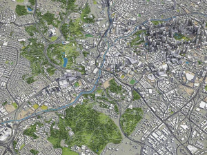 Kuala Lumpur - 3D City Model 3D Model