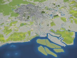 Kuala Lumpur - 3D City Model 3D Model