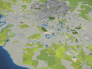 Kuala Lumpur - 3D City Model Modello 3D