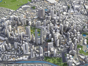 Kuala Lumpur - 3D City Model Modello 3D