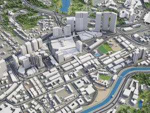 Kuala Lumpur - 3D City Model Modello 3D